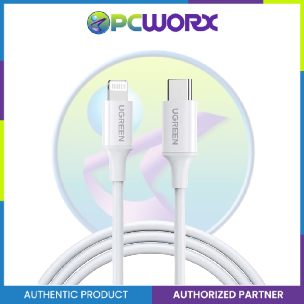 Ugreen US171/10493 Lightning To Type-C 2.0 Male Cable 1M White