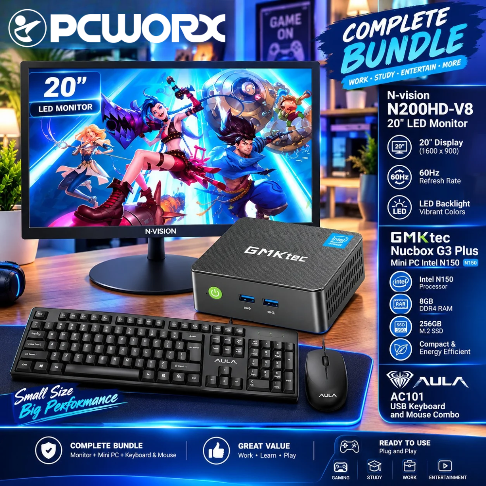GMKtec Nucbox G3 Plus Mini PC Intel N150 8GB RAM 512GB SSD Windows 11 Pro – GMK-G3-N150/8/512/BK