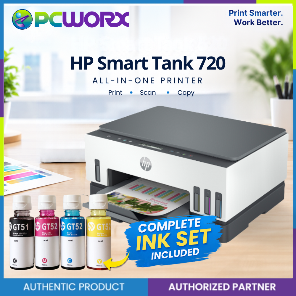 HP Smart Tank 720 Wi Fi Duplexer All-in-One Printer