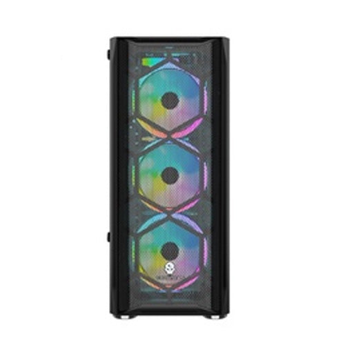 Coolman Aurora w/ 3pcs RGB fan ATX Mid-tower Gaming Case Black
