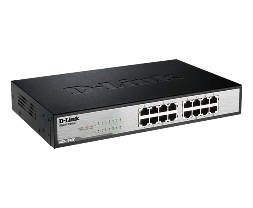 D-LINK DGS-1016C 16-Port Gigabit Ethernet Unmanaged Switch