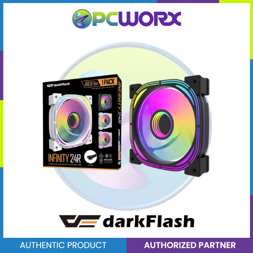 Darkflash INFINITY 24R A-RGB REVERSE BLADE COOLING FAN BLACK