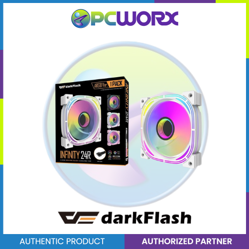 Darkflash INFINITY 24R A-RGB REVERSE BLADE COOLING FAN BLACK