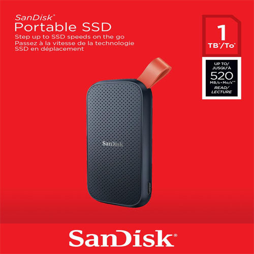 Sandisk SDSSDE30 Portable SSD USB3.2 Gen2 Read Speed up to 520MB