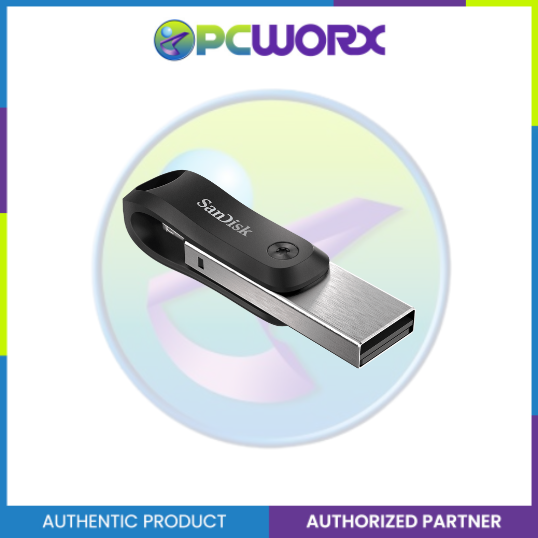 SanDisk SDIX60N-128G-GN6NE 128GB iXpand Go OTG USB 3.0 Black for Apple iPhone and iPad | 128GB iXpand OTG USB Drive | Sandisk Flash Drive