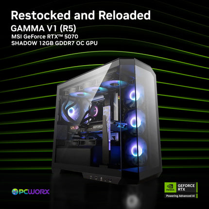 MSI NVIDIA® GeForce RTX™ 5070 Shadow 2X OC 12GB GDDR7 Graphics Card - GAMMA V1.0