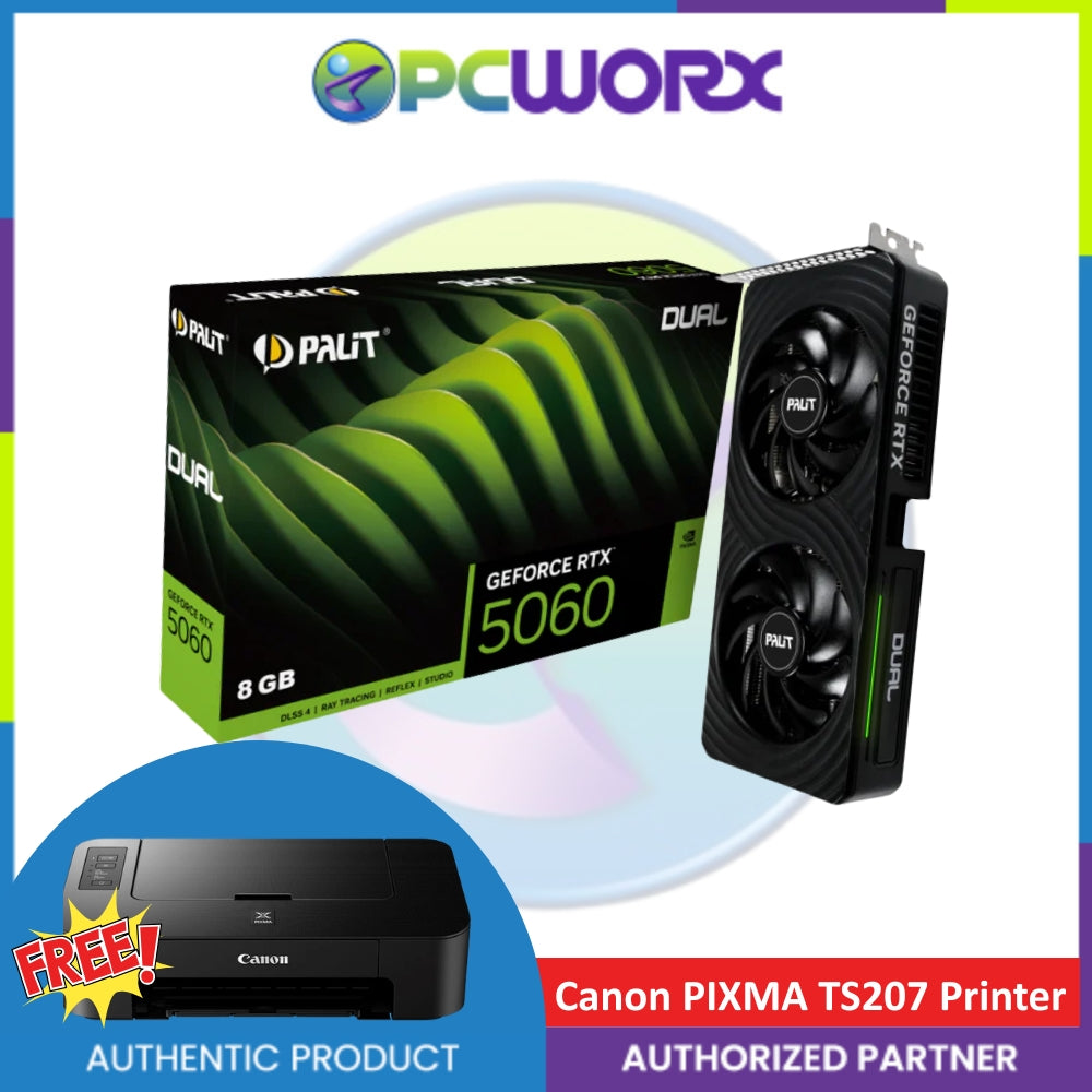 Palit NVIDIA® GeForce RTX™5060 NE75060019P1-GB2063D Dual 8GB GDDR7 Graphics Card