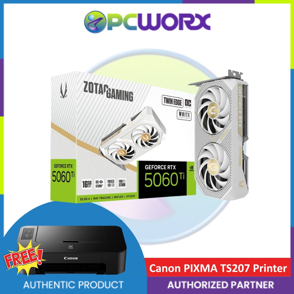 Zotac NVIDIA® ZT-B50620Q-10M RTX™ 5060 TI Twin Edge OC 16GB GDDR7 White Graphics Card (Ordering basis)