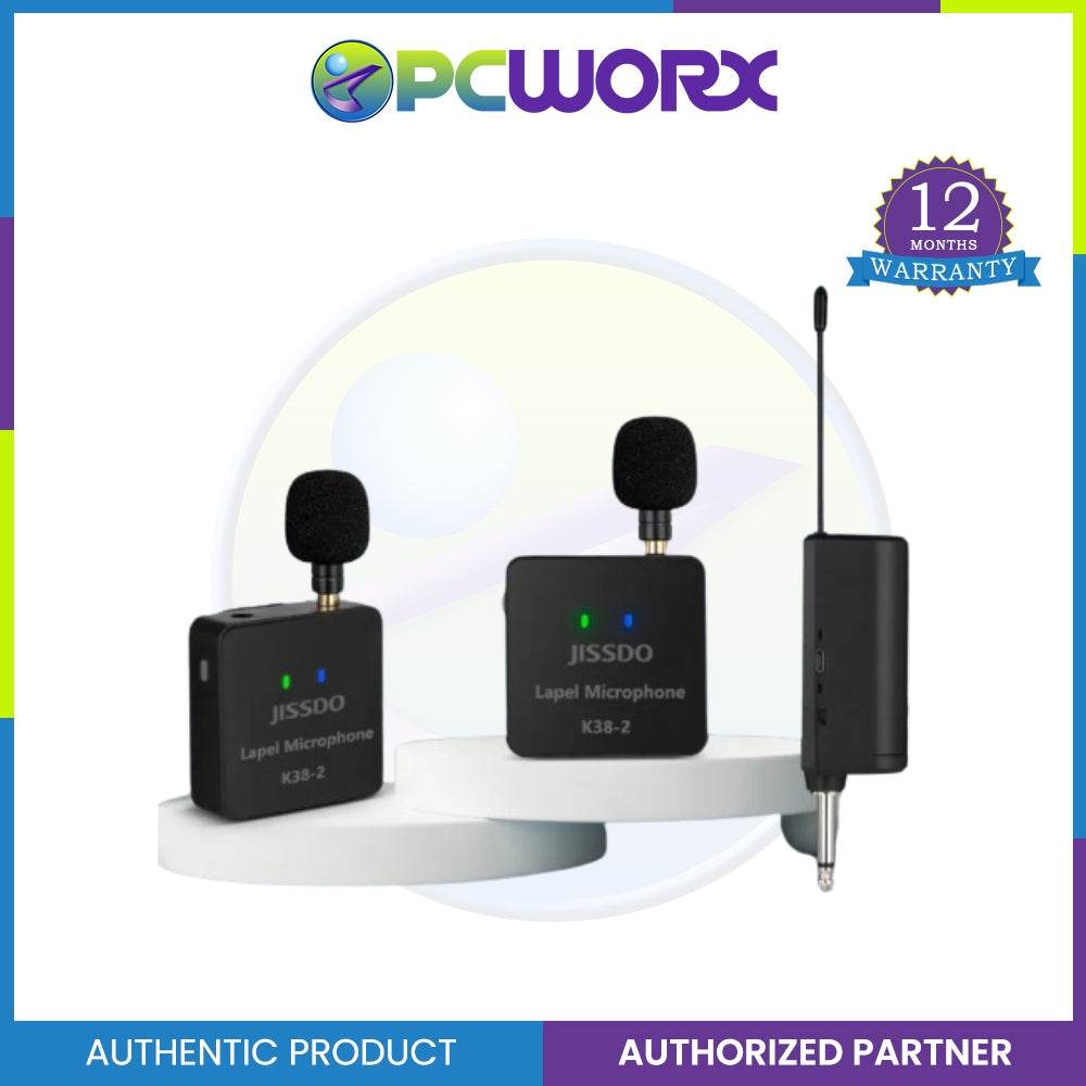 JISSDO Wireless Lavalier Microphone lapel mic with mini receiver for conferences, teaching, lectures (PRE-ORDER 2-3DAYS)