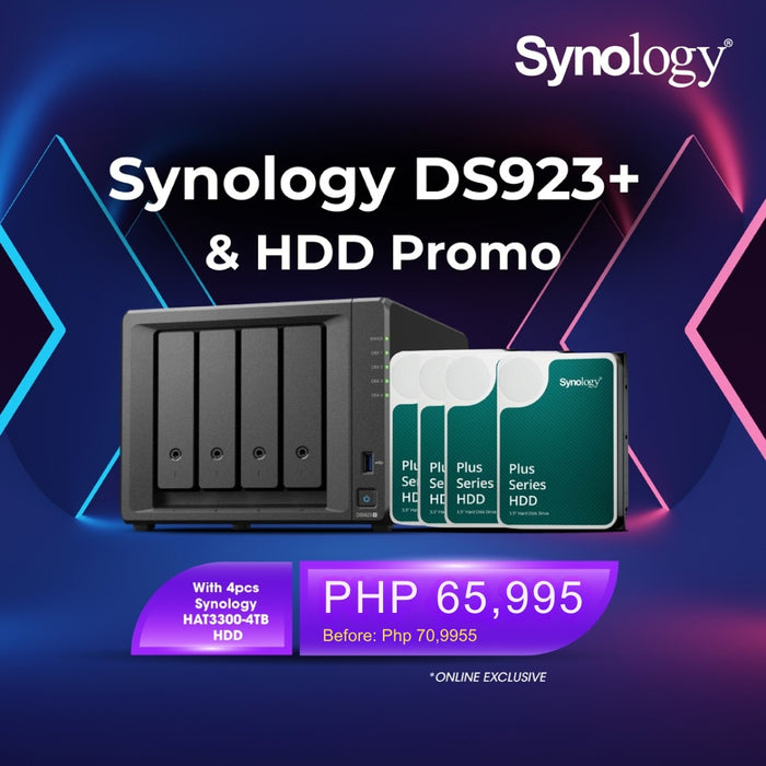 Synology DS923+ Synology HAT3300-4TB HDD