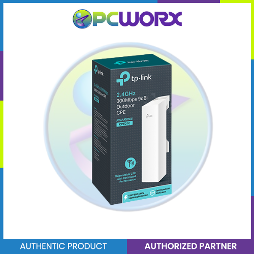 TP-Link CPE210 2.4GHz 300Mbps 9dBi High Power Outdoor CPE Access Point