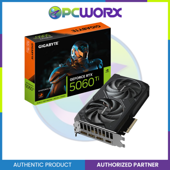GIGABYTE NVIDIA® GeForce RTX™5060TI GV-N506TWF2-8GD WINDFORCE SFF 8GB GDDR7 GPU