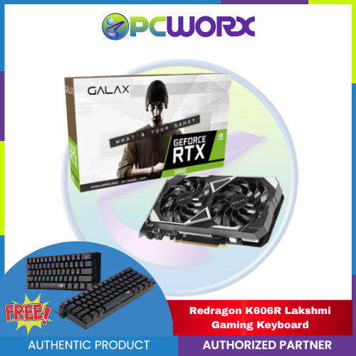 Galax NVIDIA® GeForce RTX™3050 1-Click OC V2 6GB GDDR6 96Bit Graphics Card