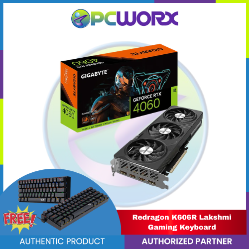 GIGABYTE NVIDIA® GeForce RTX™ 4060 Gaming OC 8GB GDDR6 128-bit PCIe Graphics Card with 2x DisplayPort / 2x HDMI