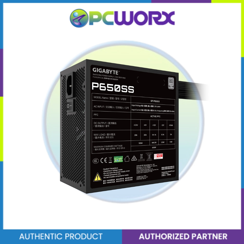 Gigabyte GP-P650SS 650W 80+ Silver ATX 3.0 PSU