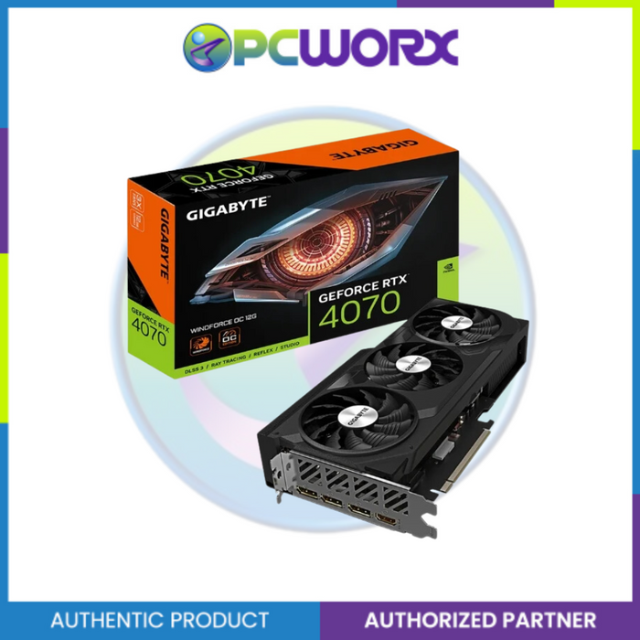 Gigabyte NVIDIA® GeForce RTX™ 4070 WindForce OC 12GB GDDR6X