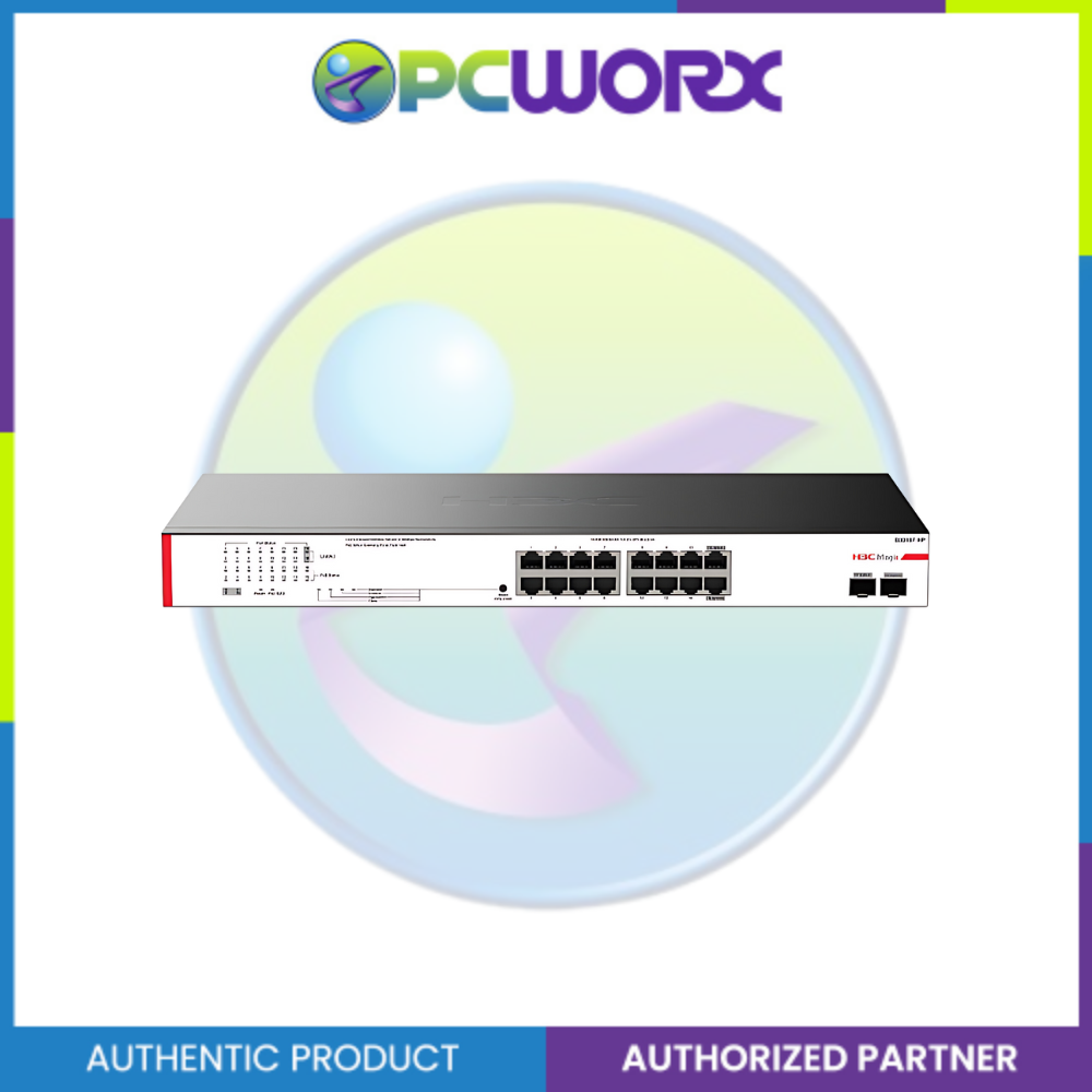 H3C Magic BS218F-HP Ethernet Switch (16GE+2SFP+PoE, AC), Overseas Version (US)