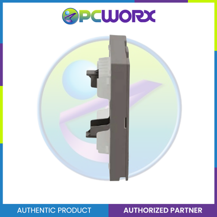 Schneider AvatarOn A 2 gangs Blank Plate - BLACK M3T02-BK