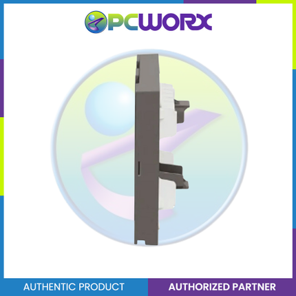 Schneider AvatarOn A 2 gangs Blank Plate - BLACK M3T02-BK