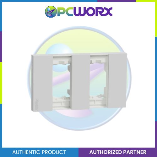 Schneider AvatarOn A 2 gangs Blank Plate - GREY M3T02-GY