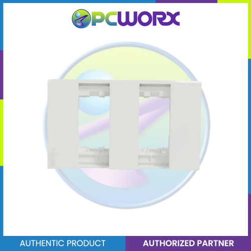 Schneider AvatarOn A 2 gangs Blank Plate - WHITE M3T02-WE