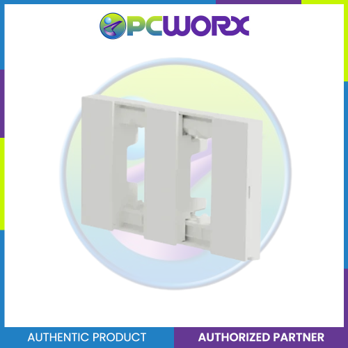 Schneider AvatarOn A 2 gangs Blank Plate - WHITE M3T02-WE