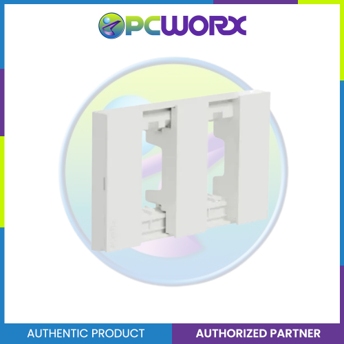 Schneider AvatarOn A 2 gangs Blank Plate - WHITE M3T02-WE