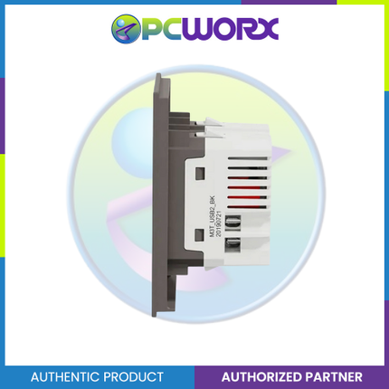 Schneider AvatarOn A 2 USB port 5 V AC-DC USB Charger Outlet - BLACK M3T-USB2-BK | USB Outlet