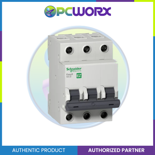 Schneider Easy9 IEC 3P 40A C DIN-Rail Type Miniature Circuit Breaker 400V 6kAIC (EZ9F56340)