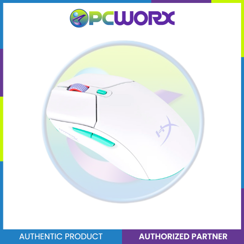 HyperX 6N0A9AA Pulsefire Haste 2 Wireless Gaming Mouse White