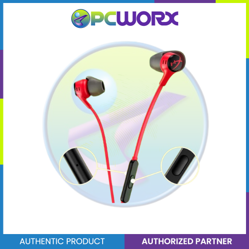 HyperX 705L8AA Cloud II Wired Earbuds With Built-in MIC Red