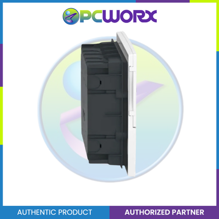 Schneider Enclosure Resi9 MP Flush Mounting 1 Row of 18 Modules IP40 White Door 1 Earth + 1 Neutral Terminal Blocks MIP22118