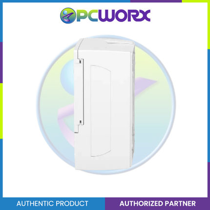 Schneider Enclosure Resi9 MP Surface 1 row of 4 Modules IP40 White Door 1 Earth + 1 Neutral Terminal Blocks MIP12104