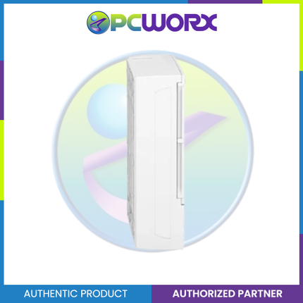 Schneider Enclosure Resi9 MP Surface 2 Rows of 12 Modules IP40 White Door 1 Earth + 1 Neutral Terminal Blocks MIP12212