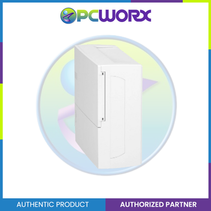 Schneider Enclosure Resi9 MP Surface Mounting 1 Row of 12 Modules IP40 White Door 1 Earth + 1 Neutral Terminal Blocks (MIP12112)