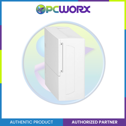 Schneider Enclosure Resi9 MP Surface Mounting 1 Row of 12 Modules IP40 White Door 1 Earth + 1 Neutral Terminal Blocks (MIP12112)