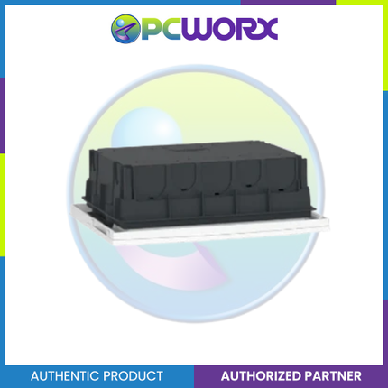 Schneider Enclosure, Resi9 MP Flush Mounting 1 Row of 8 Modules IP40 White Door 1 Earth + 1 Neutral Terminal Blocks MIP22108