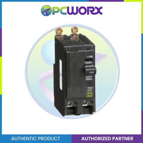 Schneider Mini Circuit Breaker QO 100 A 2P 120/240 V 10 kA Bolt On QOB2100