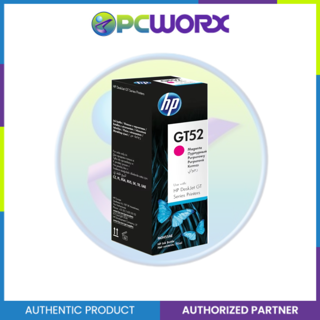 HP M0H55AA GT52 Ink Bottle (8,000 pages) Magenta