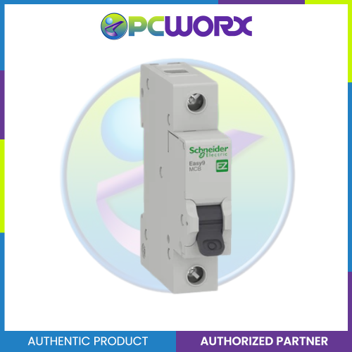 Easy9 IEC, 1-Pole 63A DIN-Rail Type Circuit Breaker 220/400V 10 KAIC by Schneider Electric EZ9F51163