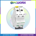 Schneider Acti9 IEC, 2-Pole 63A DIN-Rail Type Circuit Breaker 230/400V 10 KAIC (A9F74263)