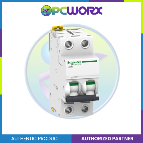 Schneider Acti9 IEC, 50A 2-Pole DIN-Rail Type Circuit Breaker 230/400V 10 KAIC (A9F74250)