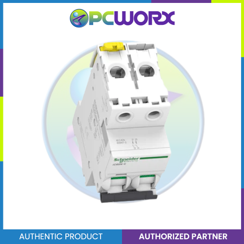 Schneider Acti9 IEC, 50A 2-Pole DIN-Rail Type Circuit Breaker 230/400V 10 KAIC (A9F74250)