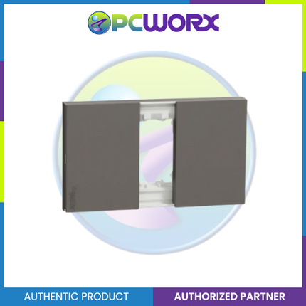 Schneider AvatarOn A 1 gang Grid Plate - BLACK M3T01-BK