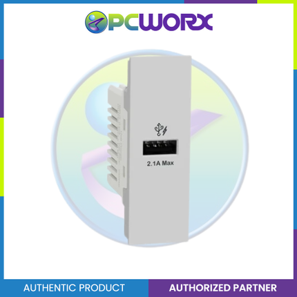 Schneider AvatarOn A 1 USB port 5 V AC-DC USB Charger Outlet - GREY M3T-USB-GY | USB Outlet