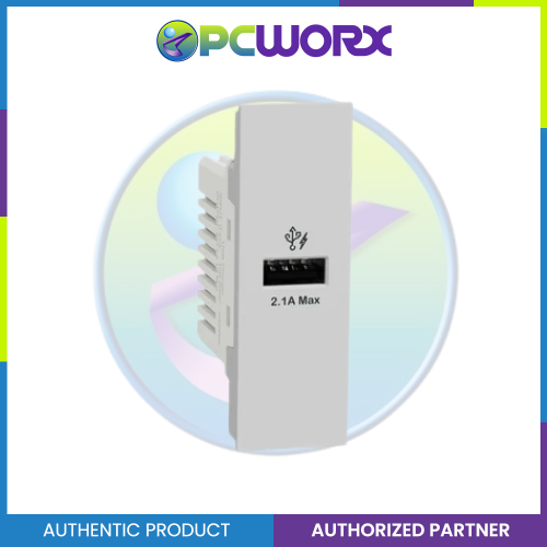 Schneider AvatarOn A 1 USB port 5 V AC-DC USB Charger Outlet - GREY M3T-USB-GY | USB Outlet