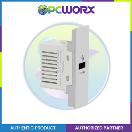 Schneider AvatarOn A 1 USB port 5 V AC-DC USB Charger Outlet - GREY M3T-USB-GY | USB Outlet