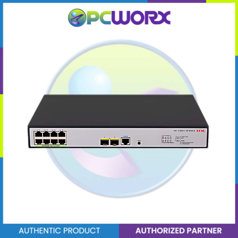 H3C S1850V2-10P-HPWR-EI L2 Ethernet Switch with 8*10/100/1000BASE-T PoE+ Ports (AC 125W) and 2*1000BASE-X SFP Ports,(AC)