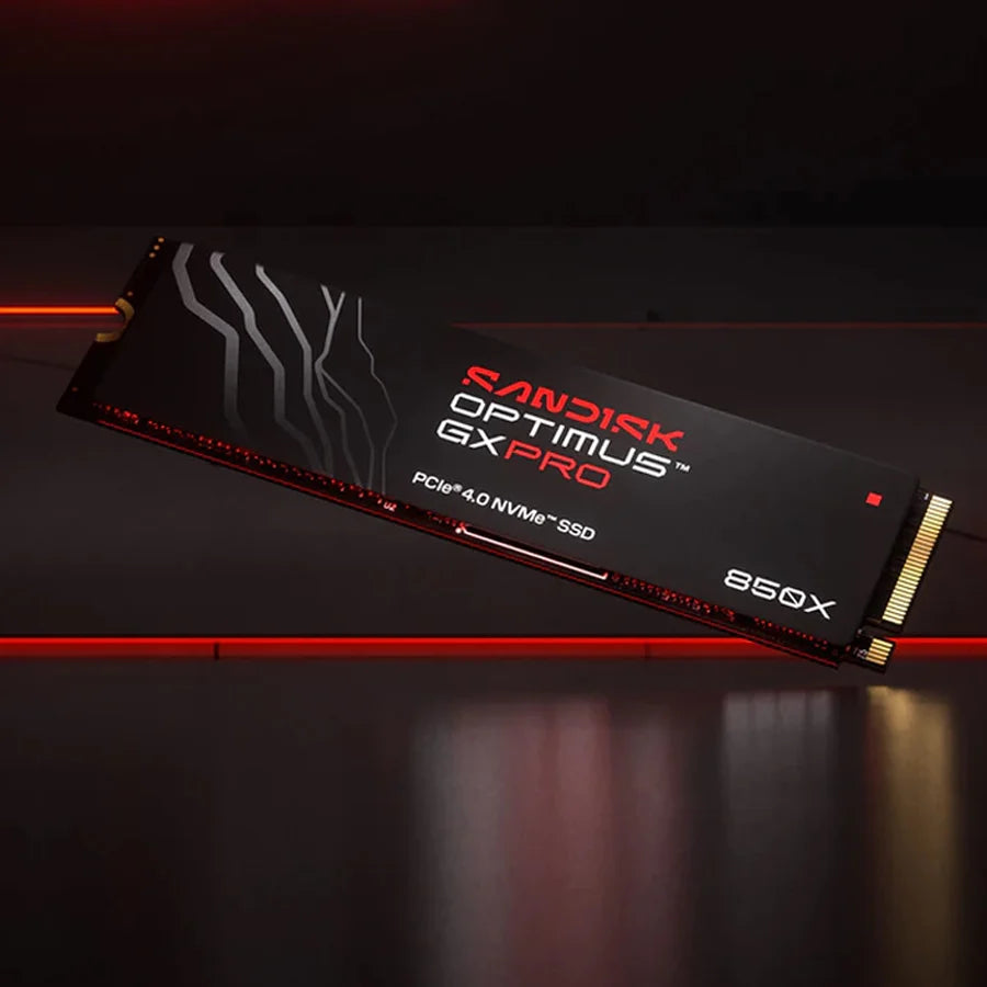 Sandisk Optimus GX Pro 850X 1TB 7300MB/s Read M.2 2280 PCIe 4.0x4 NVMe SSD - Without Heatsink