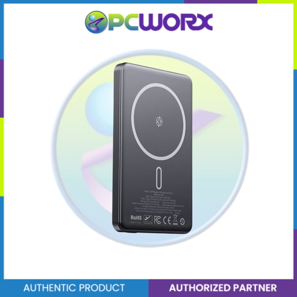Mcdodo MC-4641 20W Magnetic Wireless Metal Ultra-Thin 5000mAh 1C Power Bank Black
